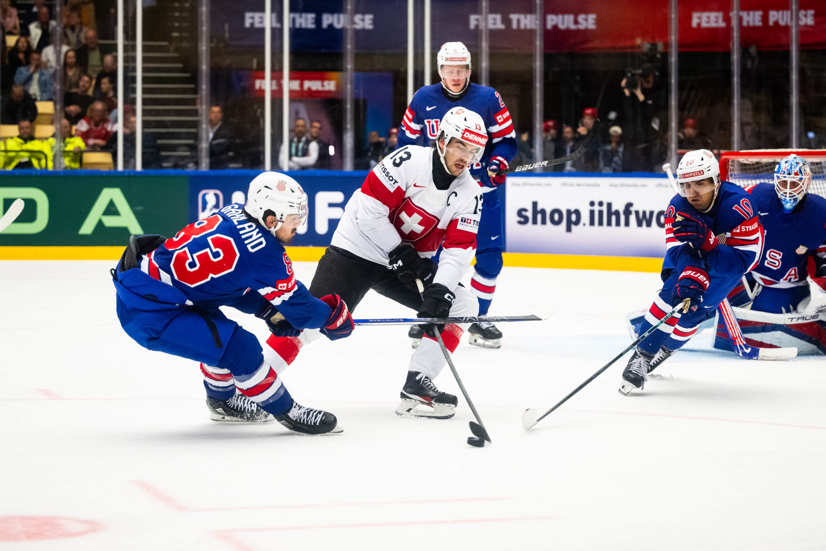 USA gegen Schweiz - IIHF WM 2025